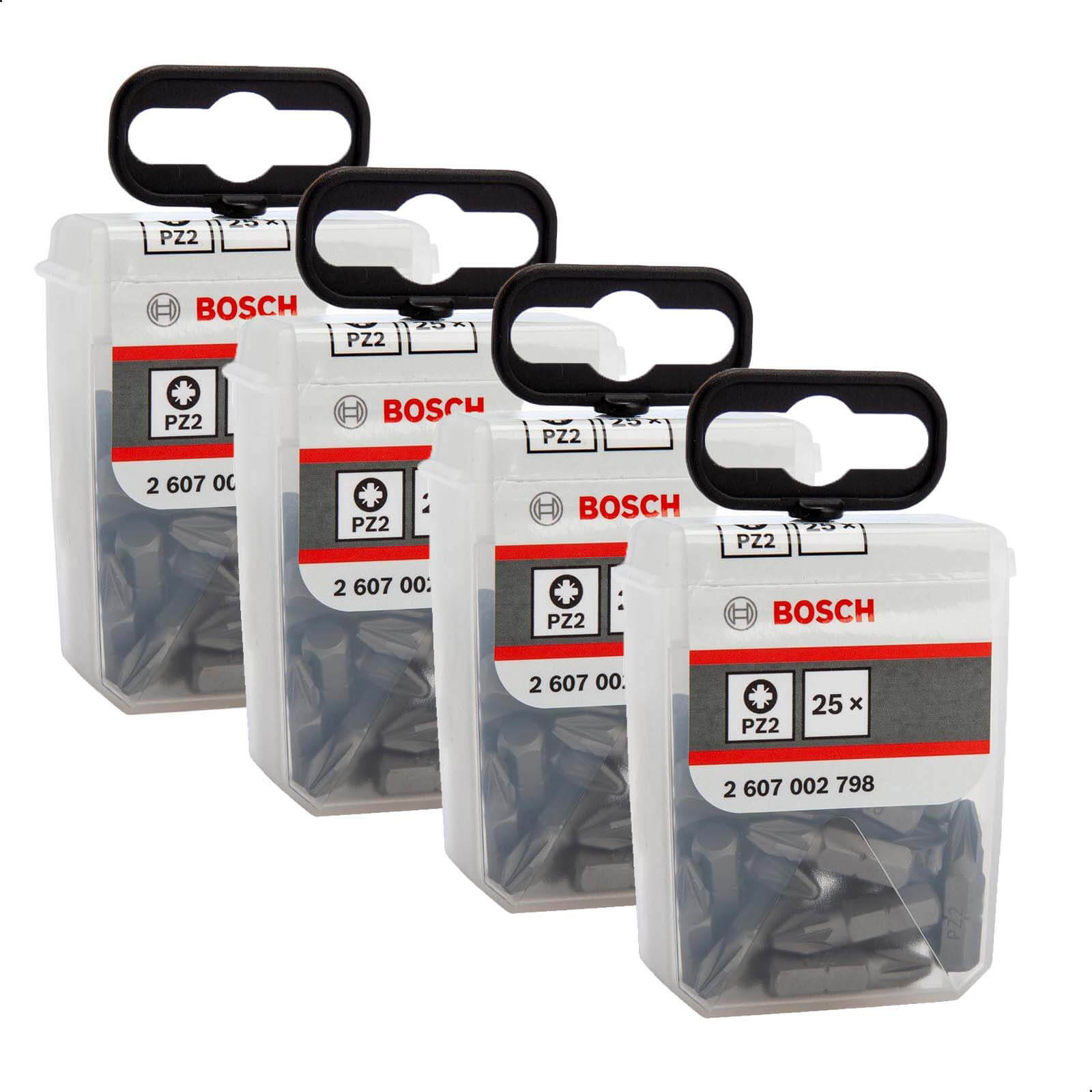 Photos - Bits / Sockets Bosch Expert 100 Piece Tic Tac Box Extra Hard Pozi Screwdriver Bit Set PZ2 
